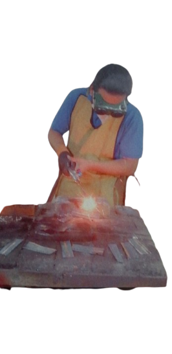 Working in materials lab